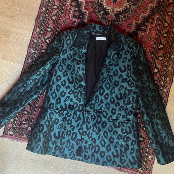 ANINE BING Madeline Blazer in Emerald sz XS - Picture 5 of 5